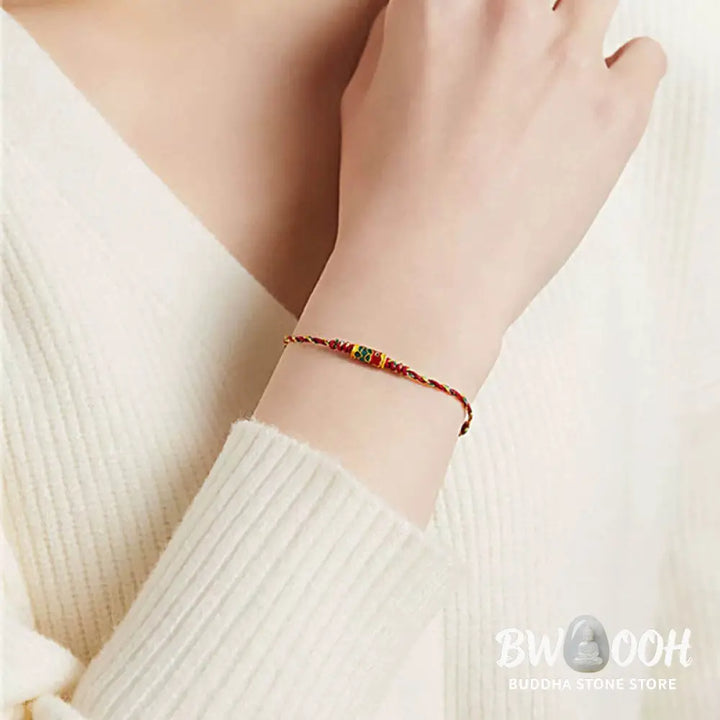Buddha Stones Handcrafted Koi Fish Wealth Prosperity Braided Rope Bracelet - BWOOOH - Bracelet