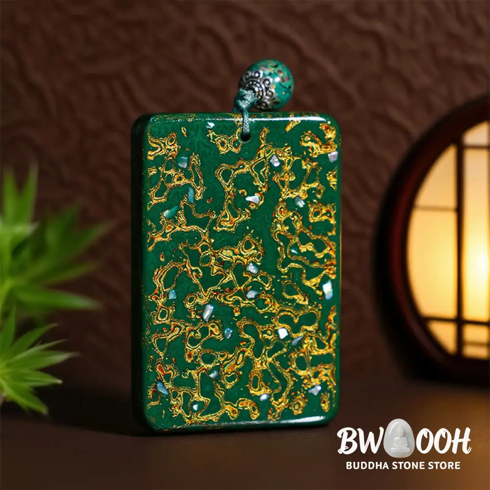 Buddha Stones Handcrafted Lacquer Craft Sandalwood Protection Pendant Necklace - BWOOOH - Necklaces &amp; Pendants