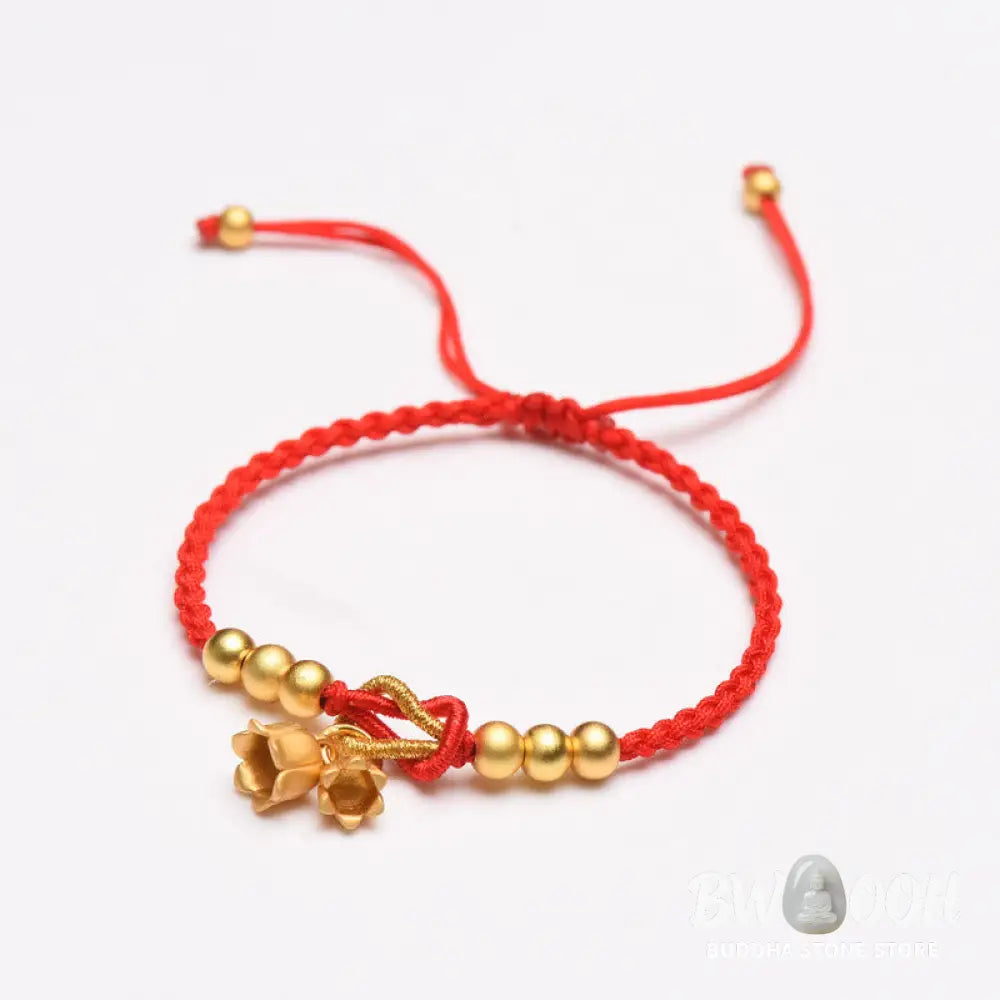 Buddha Stones Handcrafted Lily Of The Valley Flower Charm Design Luck Protection Braided Bracelet - BWOOOH - Bracelet