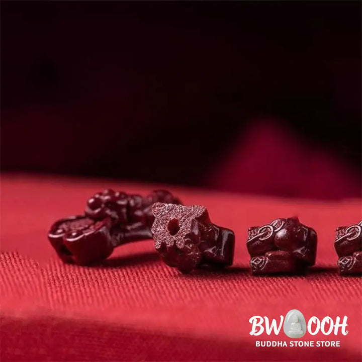 Buddha Stones Handcrafted PiXiu Cinnabar Wealth Luck Braided Bracelet - BWOOOH - Bracelet