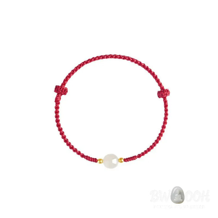 Buddha Stones Handcrafted Round Jade Lucky Bead Prosperity Braided Bracelet - BWOOOH - Bracelet