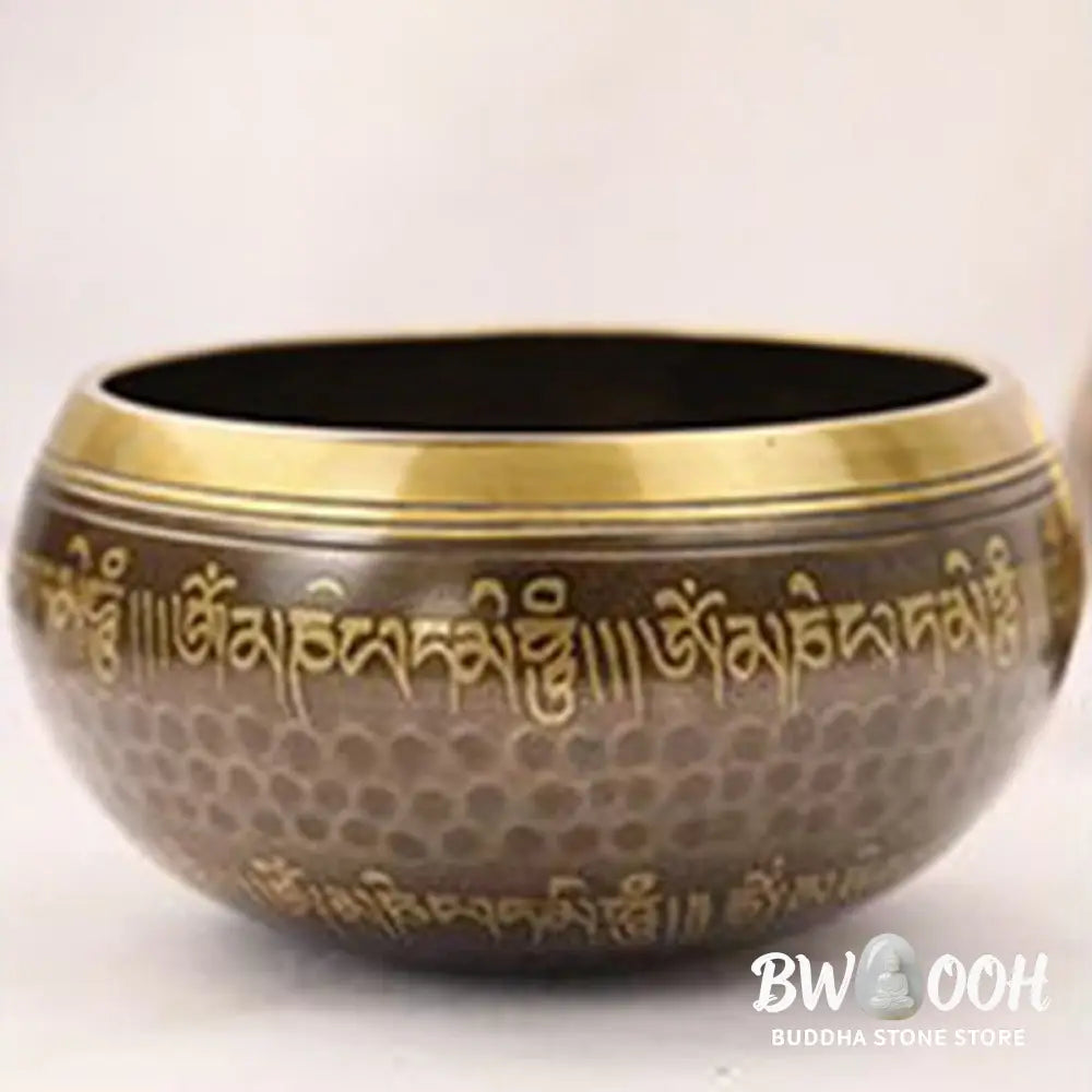 BWOOOH Tibetan singing bowl for meditation - Handcrafted Singing Bowl Scrip