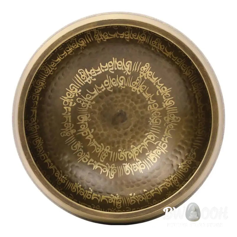 BWOOOH Tibetan singing bowl for meditation - Handcrafted Singing Bowl Scrip