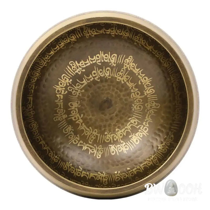 BWOOOH Tibetan singing bowl for meditation - Handcrafted Singing Bowl Scrip