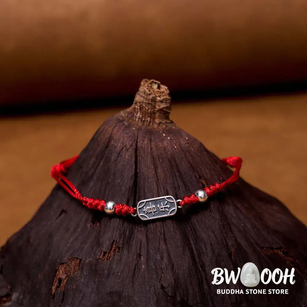 Buddha Stones Handmade 925 Sterling Silver Peace And Joy Safe Well Protection Braided Bracelet - BWOOOH - Bracelet
