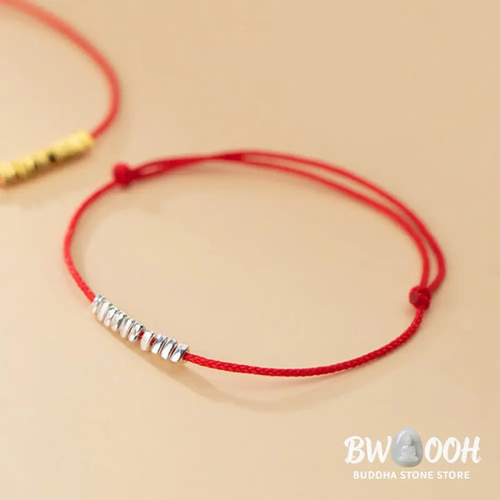 Buddha Stones Handmade 925 Sterling Silver Small Pieces Protection Braided Ultra-Thin Rope Bracelet - BWOOOH - Bracelet