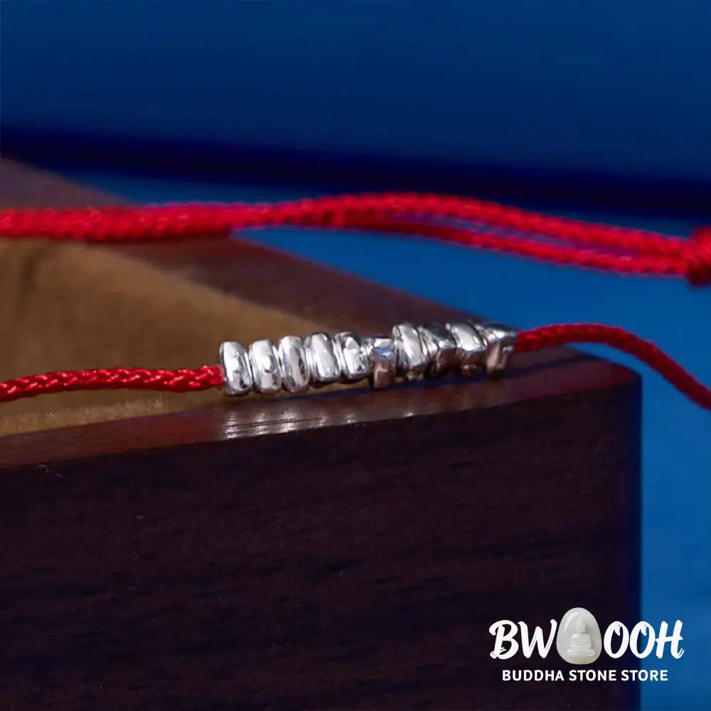 Buddha Stones Handmade 925 Sterling Silver Small Pieces Protection Braided Ultra-Thin Rope Bracelet - BWOOOH - Bracelet