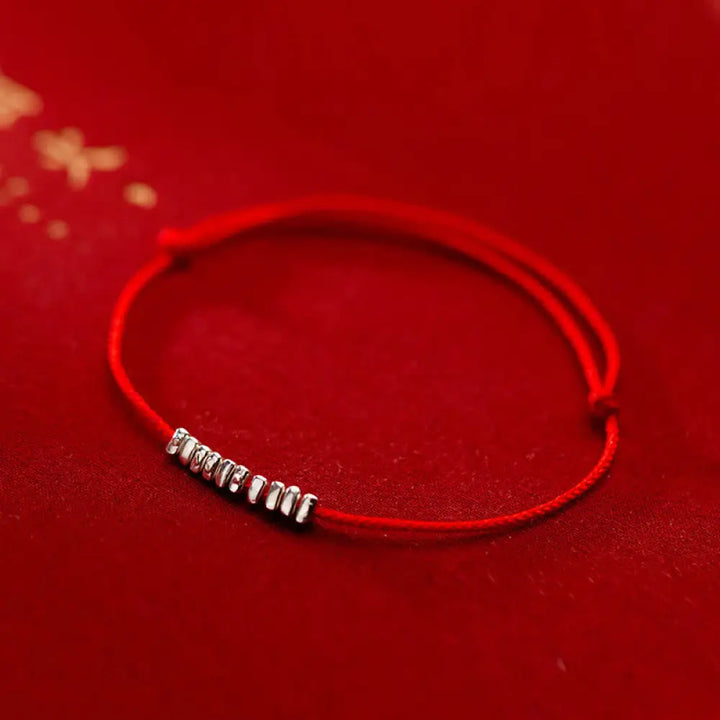 Buddha Stones Handmade 925 Sterling Silver Small Pieces Protection Braided Ultra-Thin Rope Bracelet - BWOOOH