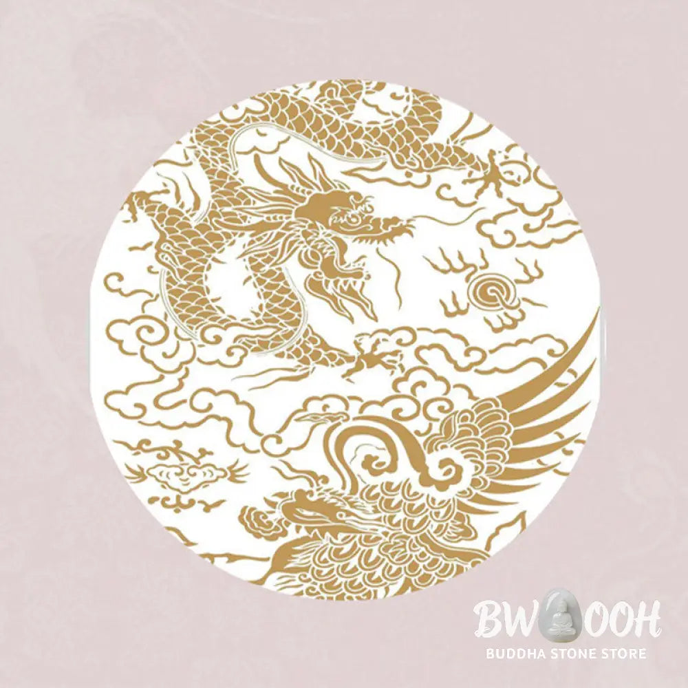 BWOOOH Handmade 925 Sterling Silver Year of the Dragon Phoenix Peace Buckle Luck Couple | spiritual healing bracelet
