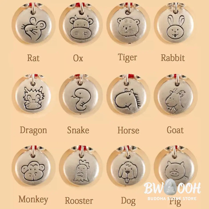 Buddha Stones Handmade 999 Sterling Silver Year of the Dragon Cute Chinese Zodiac Luck Braided Bracelet (Extra 35% Off