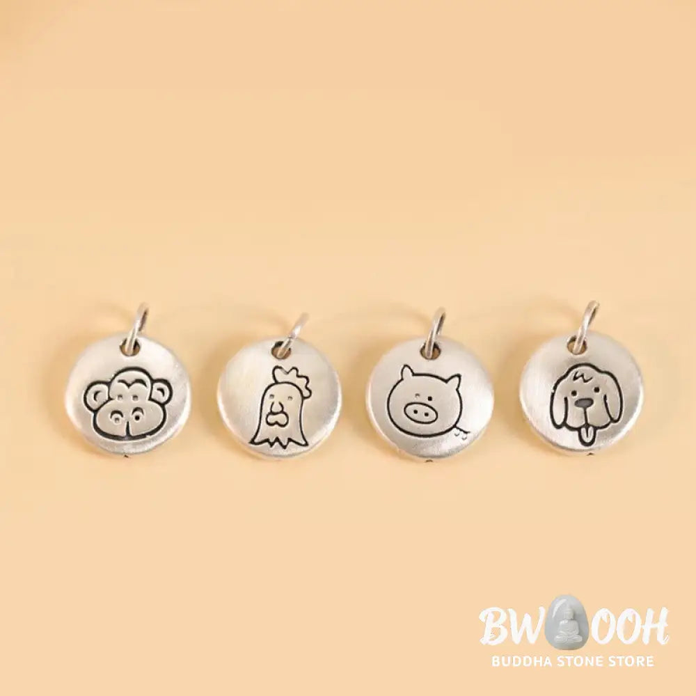 Buddha Stones Handmade 999 Sterling Silver Year of the Dragon Cute Chinese Zodiac Luck Braided Bracelet (Extra 35% Off
