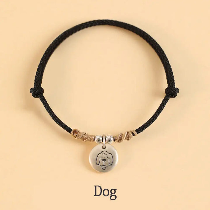 Buddha Stones Handmade 999 Sterling Silver Year of the Dragon Cute Chinese Zodiac Luck Braided Bracelet (Extra 35% Off