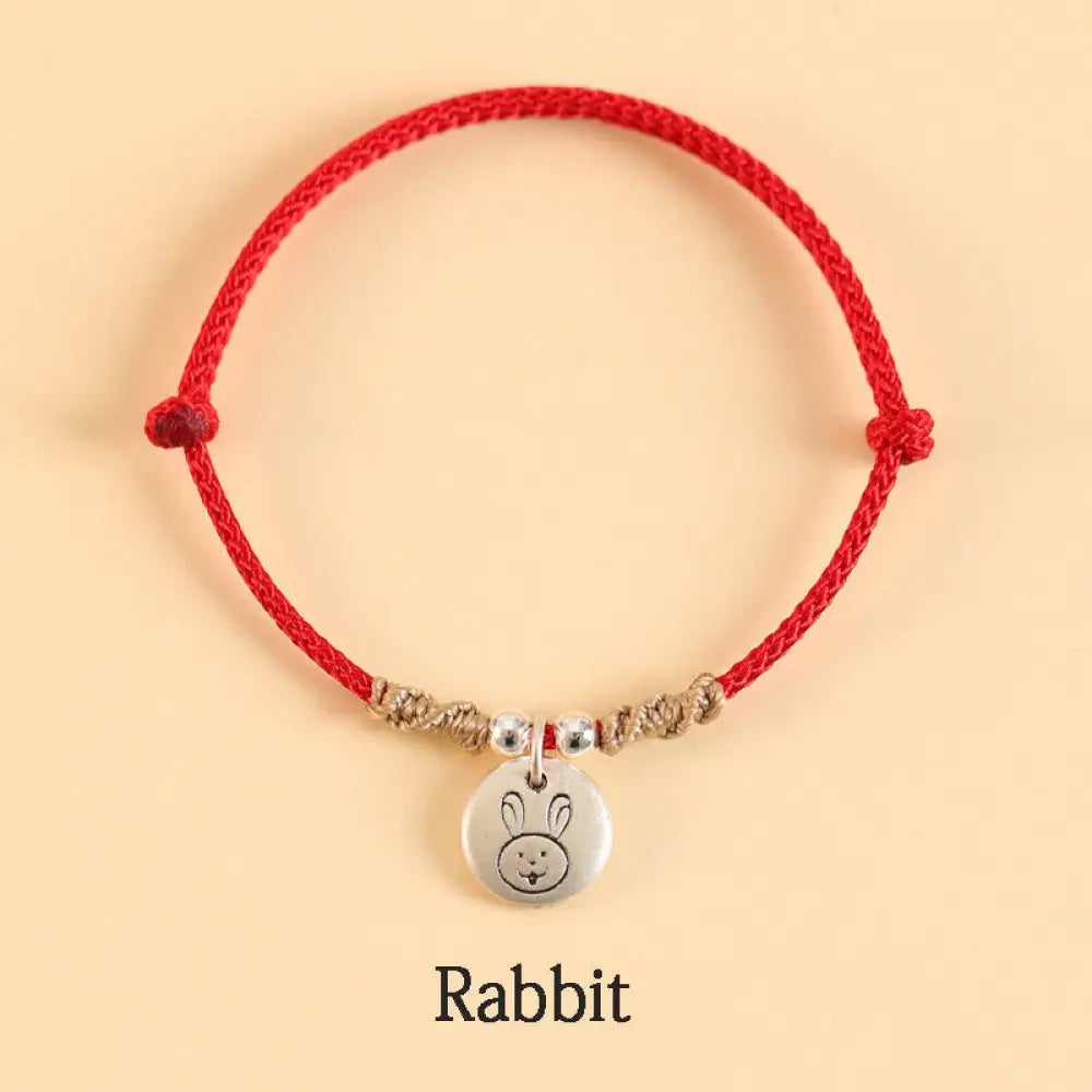 Buddha Stones Handmade 999 Sterling Silver Year of the Dragon Cute Chinese Zodiac Luck Braided Bracelet (Extra 35% Off