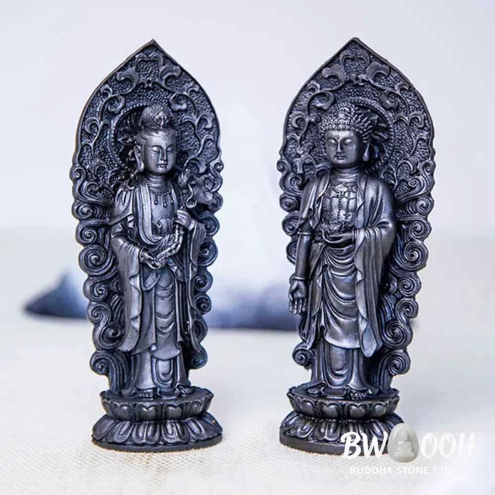 BWOOOH resin Kwan Yin statue - Handmade Amitabha Guanyin Avalokite