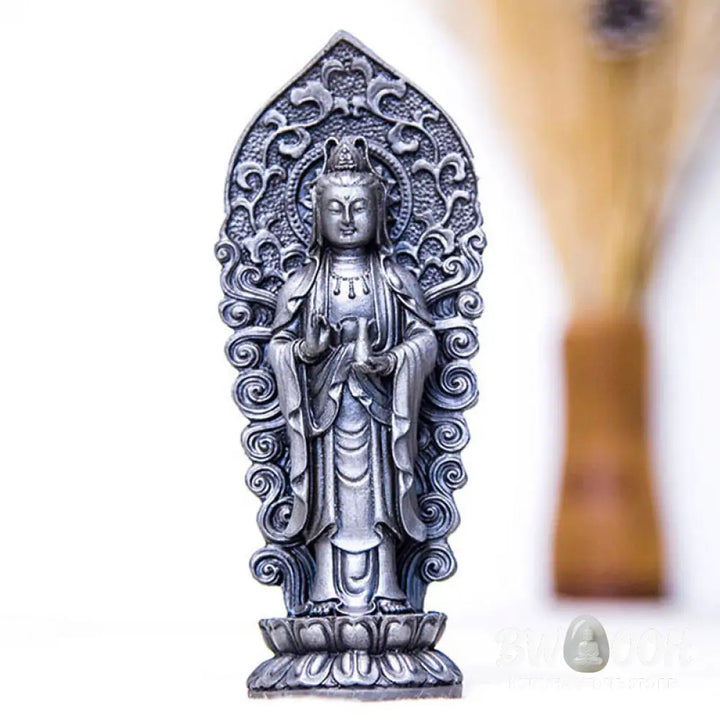 BWOOOH resin Kwan Yin statue - Handmade Amitabha Guanyin Avalokite