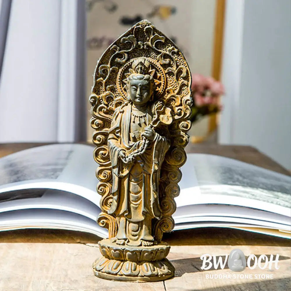 BWOOOH resin Kwan Yin statue - Handmade Amitabha Guanyin Avalokite