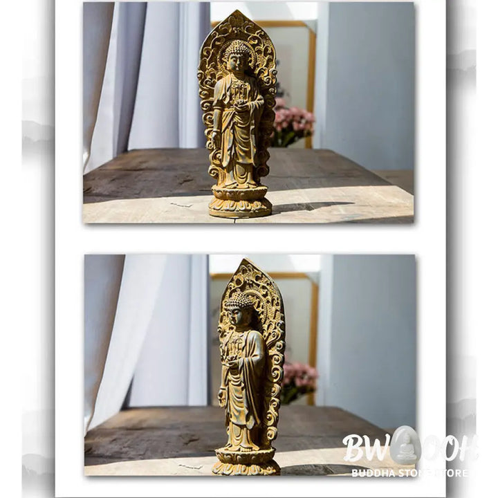 BWOOOH resin Kwan Yin statue - Handmade Amitabha Guanyin Avalokite