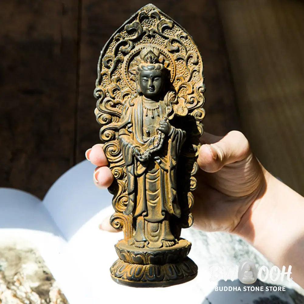 BWOOOH resin Kwan Yin statue - Handmade Amitabha Guanyin Avalokite