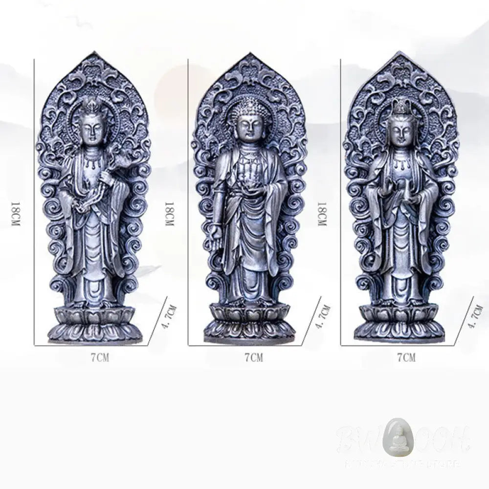 BWOOOH resin Kwan Yin statue - Handmade Amitabha Guanyin Avalokite