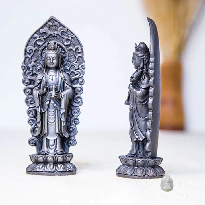 BWOOOH resin Kwan Yin statue - Handmade Amitabha Guanyin Avalokite