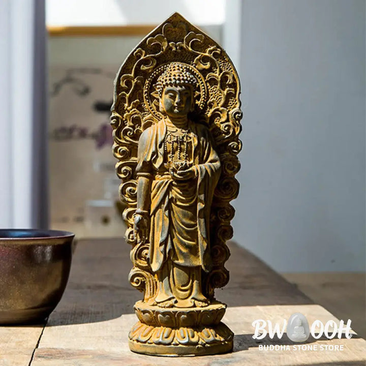 BWOOOH resin Kwan Yin statue - Handmade Amitabha Guanyin Avalokite
