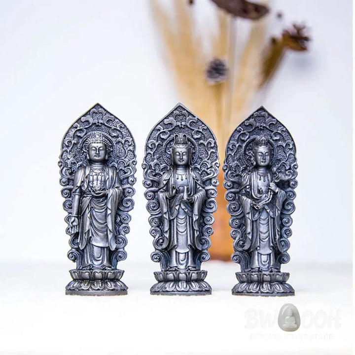 BWOOOH resin Kwan Yin statue - Handmade Amitabha Guanyin Avalokite