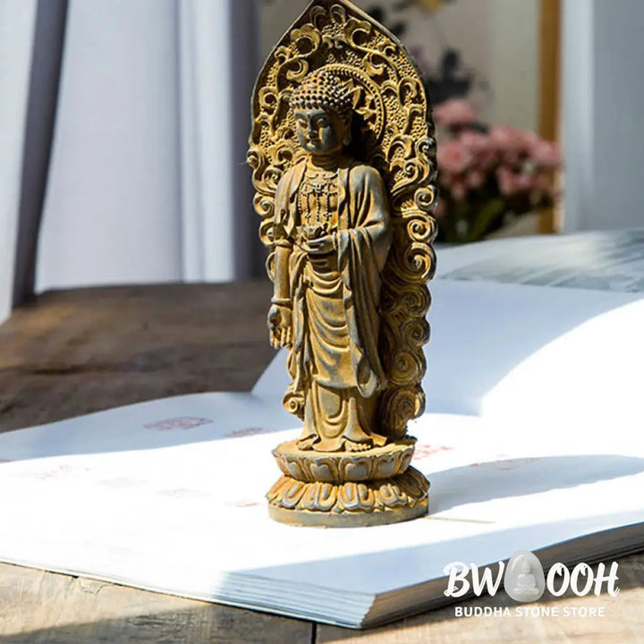 BWOOOH resin Kwan Yin statue - Handmade Amitabha Guanyin Avalokite