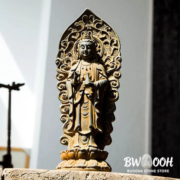 BWOOOH resin Kwan Yin statue - Handmade Amitabha Guanyin Avalokite