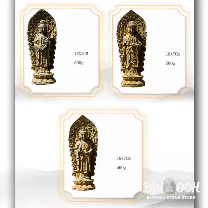 BWOOOH resin Kwan Yin statue - Handmade Amitabha Guanyin Avalokite