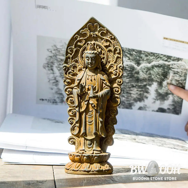 BWOOOH resin Kwan Yin statue - Handmade Amitabha Guanyin Avalokite