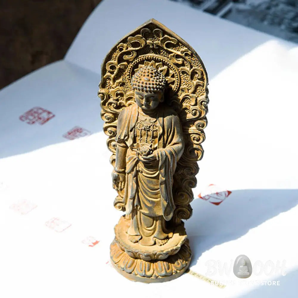BWOOOH resin Kwan Yin statue - Handmade Amitabha Guanyin Avalokite