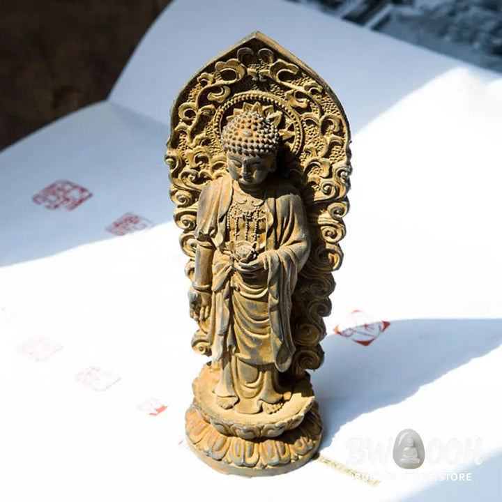 BWOOOH resin Kwan Yin statue - Handmade Amitabha Guanyin Avalokite