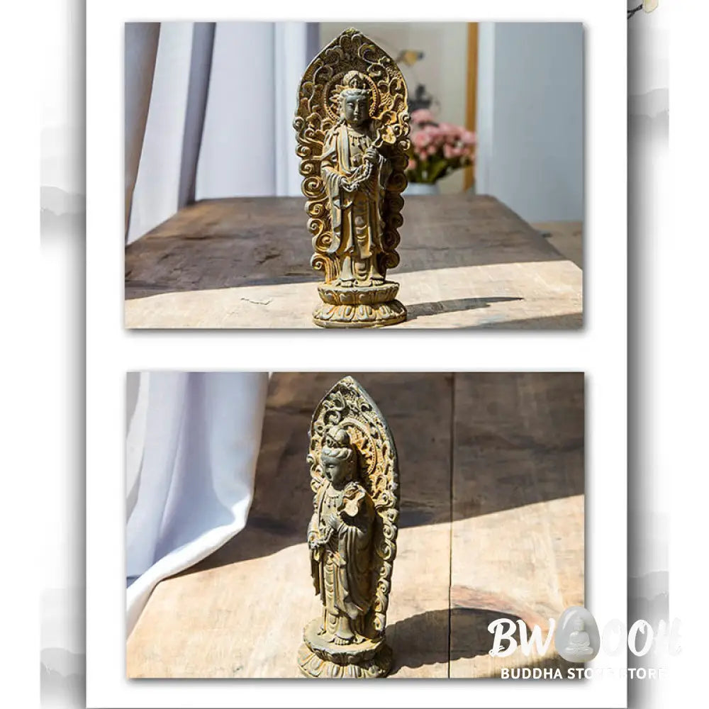 BWOOOH resin Kwan Yin statue - Handmade Amitabha Guanyin Avalokite