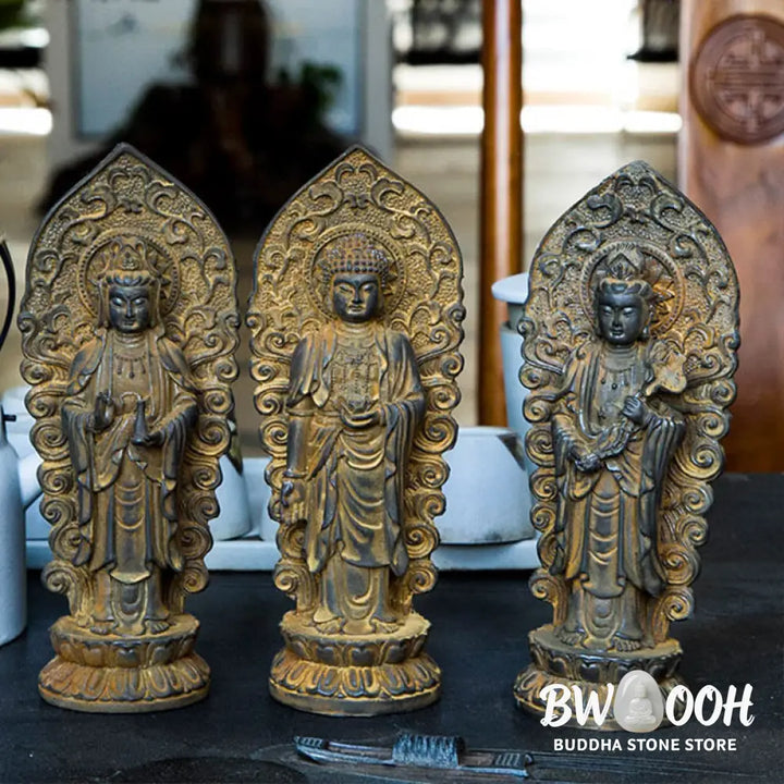 BWOOOH resin Kwan Yin statue - Handmade Amitabha Guanyin Avalokite