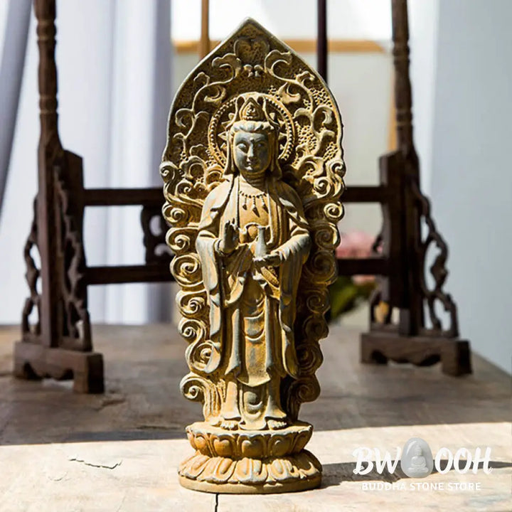 BWOOOH resin Kwan Yin statue - Handmade Amitabha Guanyin Avalokite