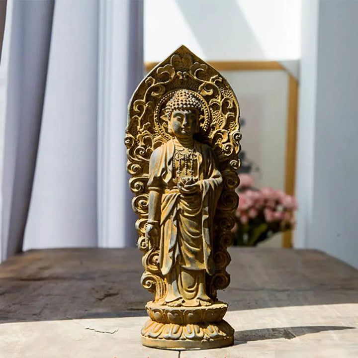 BWOOOH resin Kwan Yin statue - Handmade Amitabha Guanyin Avalokite