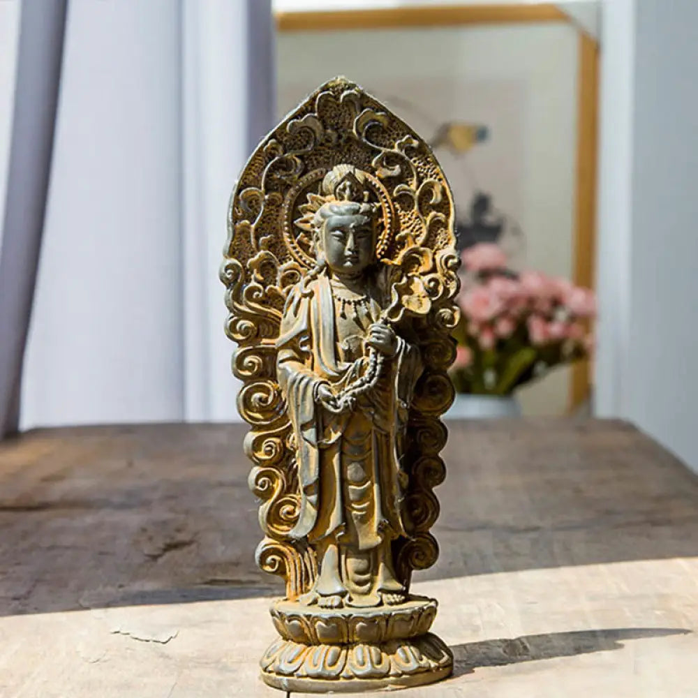 BWOOOH resin Kwan Yin statue - Handmade Amitabha Guanyin Avalokite