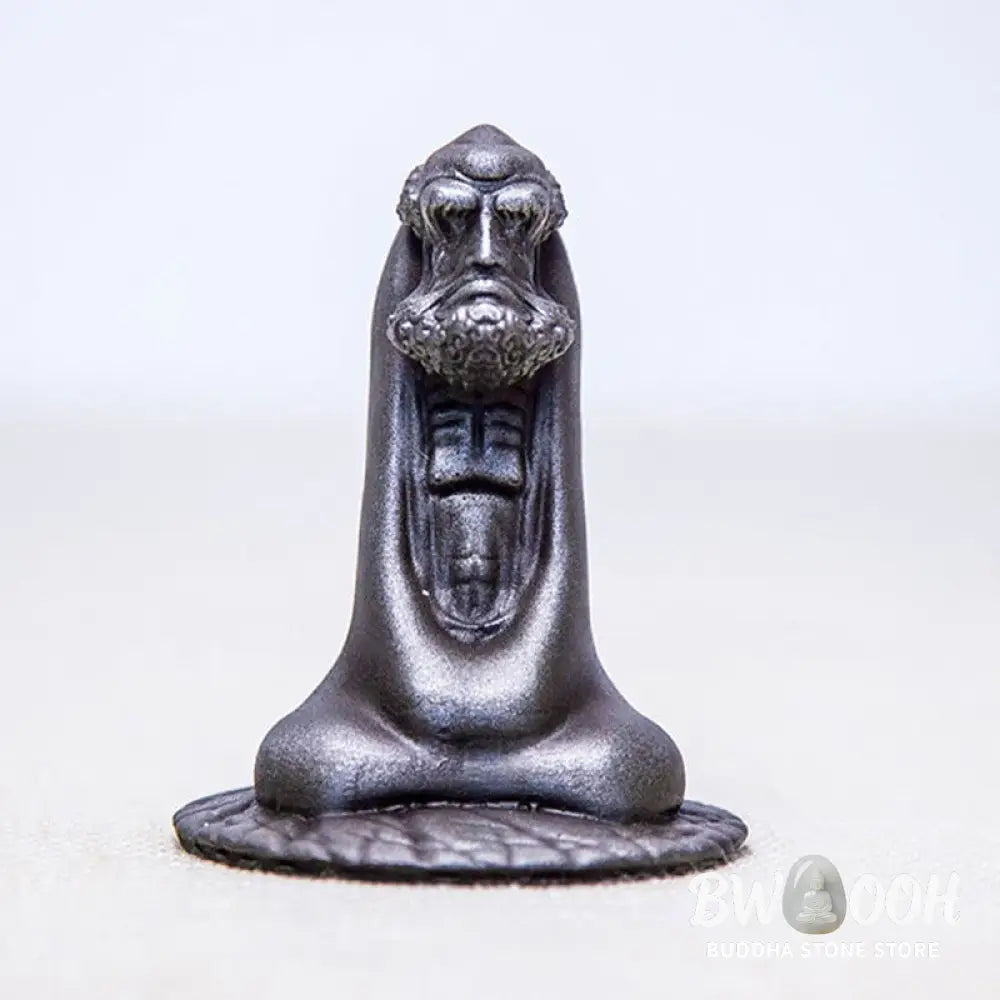 BWOOOH resin Buddha statue - Handmade Bodhidharma Iron Powder Ru