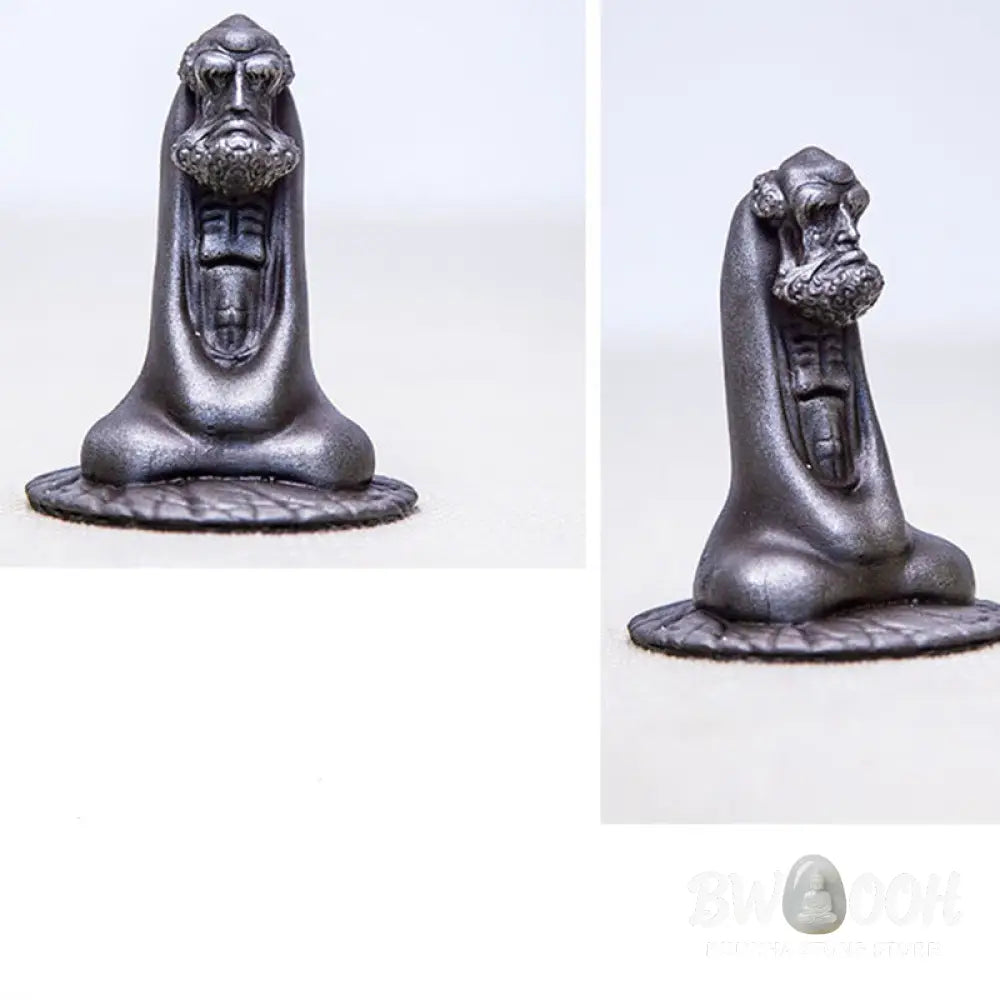 BWOOOH resin Buddha statue - Handmade Bodhidharma Iron Powder Ru