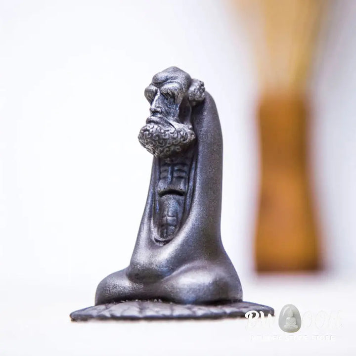 BWOOOH resin Buddha statue - Handmade Bodhidharma Iron Powder Ru