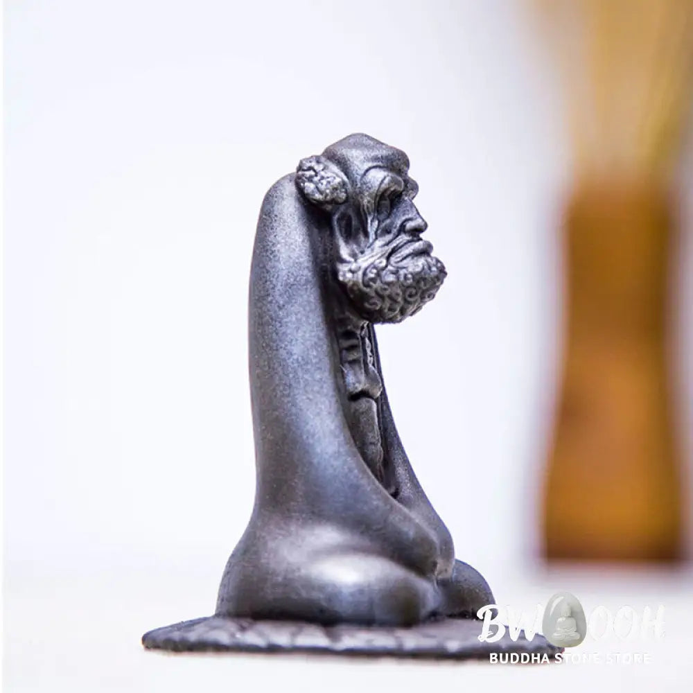BWOOOH resin Buddha statue - Handmade Bodhidharma Iron Powder Ru