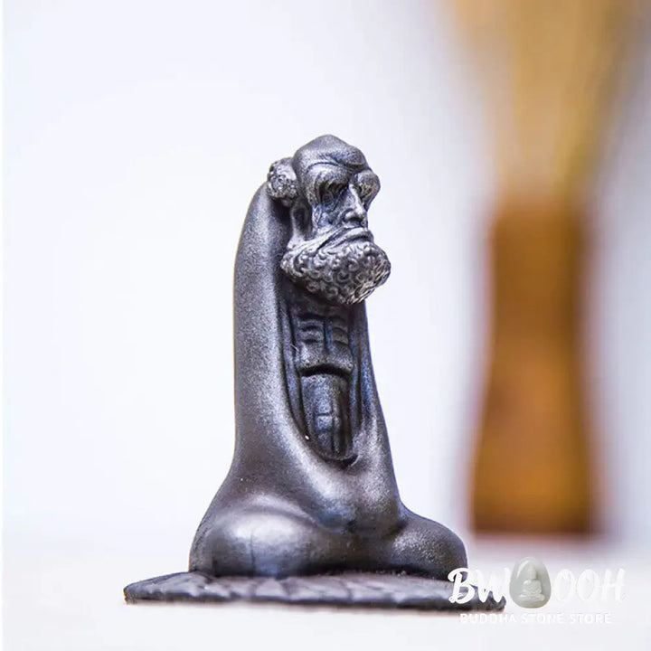 BWOOOH resin Buddha statue - Handmade Bodhidharma Iron Powder Ru