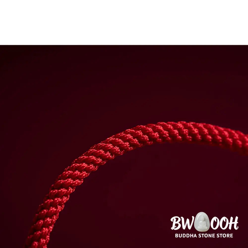 Buddha Stones Handmade Cinnabar Ruyi Handle Fu Character PiXiu Blessing Red String Braided Bracelet - BWOOOH - Bracelet