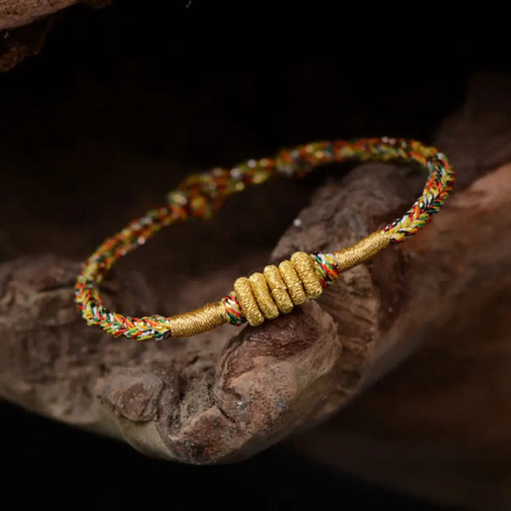 Buddha Stones Handmade Colorful King Kong Knot Protection Braid String Bracelet - 15cm - Bracelet