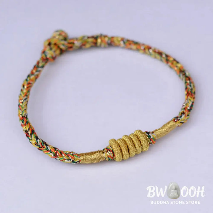 Buddha Stones Handmade Colorful King Kong Knot Protection Braid String Bracelet - Bracelet