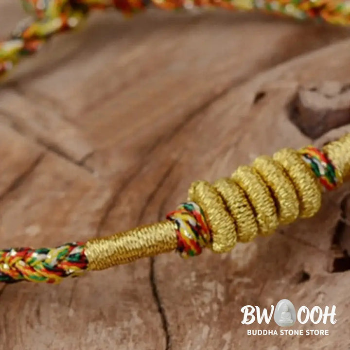 Buddha Stones Handmade Colorful King Kong Knot Protection Braid String Bracelet - Bracelet
