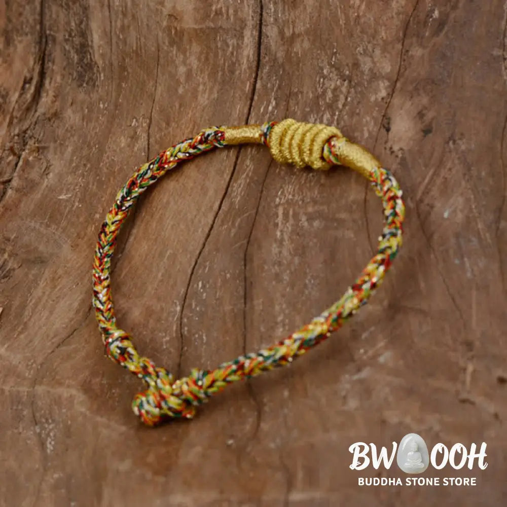 Buddha Stones Handmade Colorful King Kong Knot Protection Braid String Bracelet - Bracelet