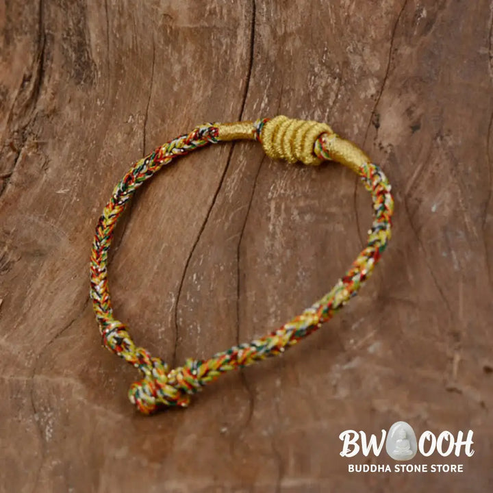 Buddha Stones Handmade Colorful King Kong Knot Protection Braid String Bracelet - Bracelet