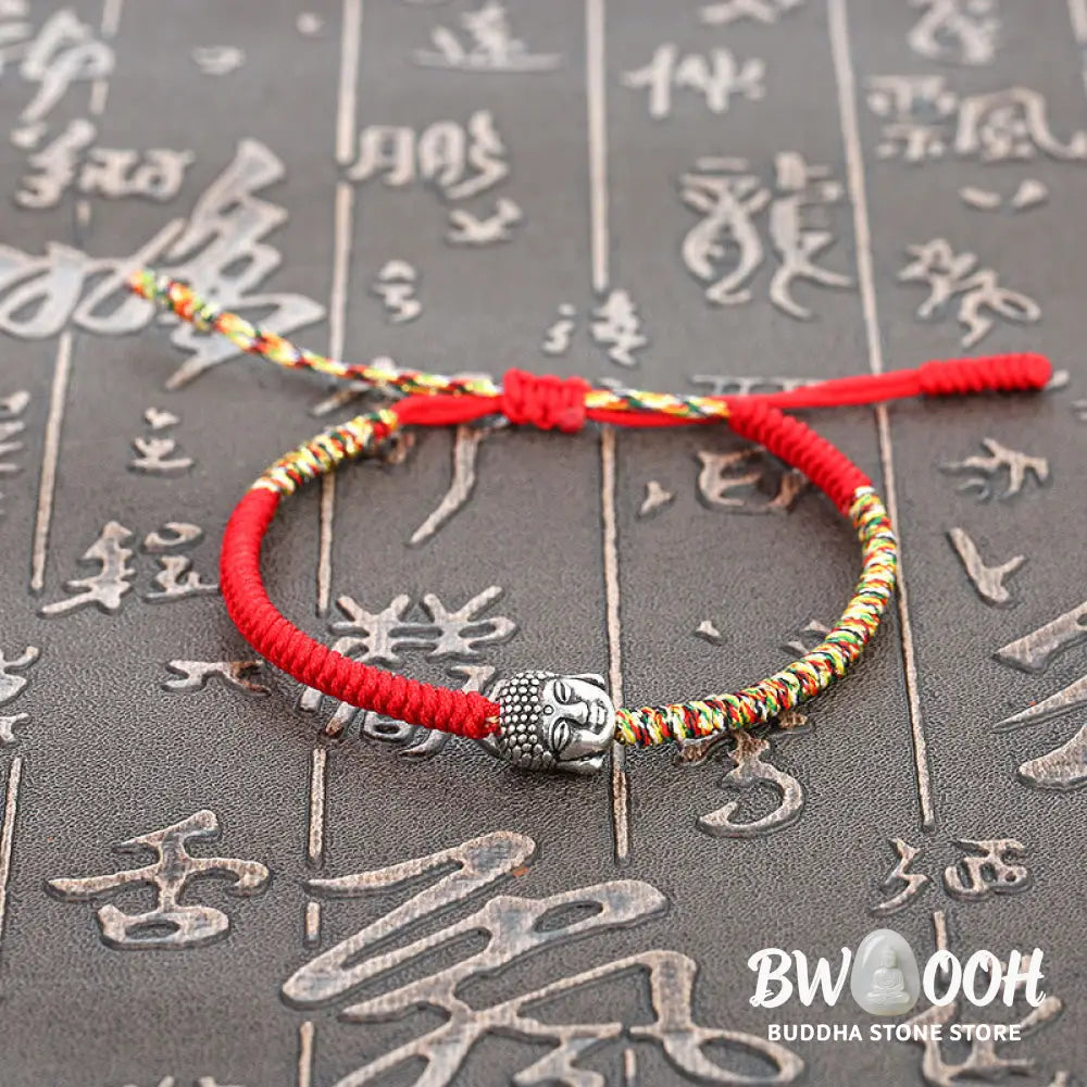 BWOOOH Handmade Colorful King Kong Knot Buddha Serenity String Bracelet | spiritual healing bracelet