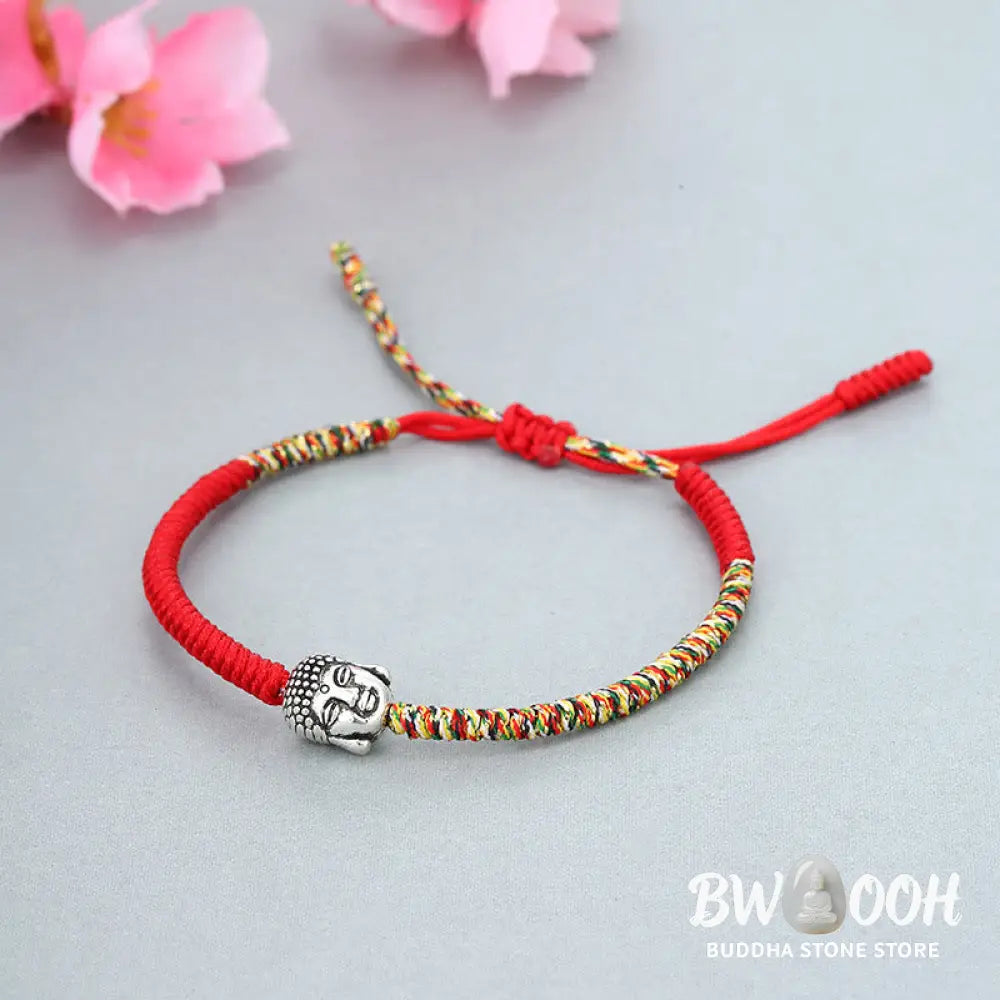 BWOOOH Handmade Colorful King Kong Knot Buddha Serenity String Bracelet | spiritual healing bracelet
